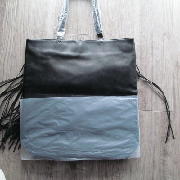 Victoria's Secret Large Tote Bag with Fringe - Picture 3 of 4